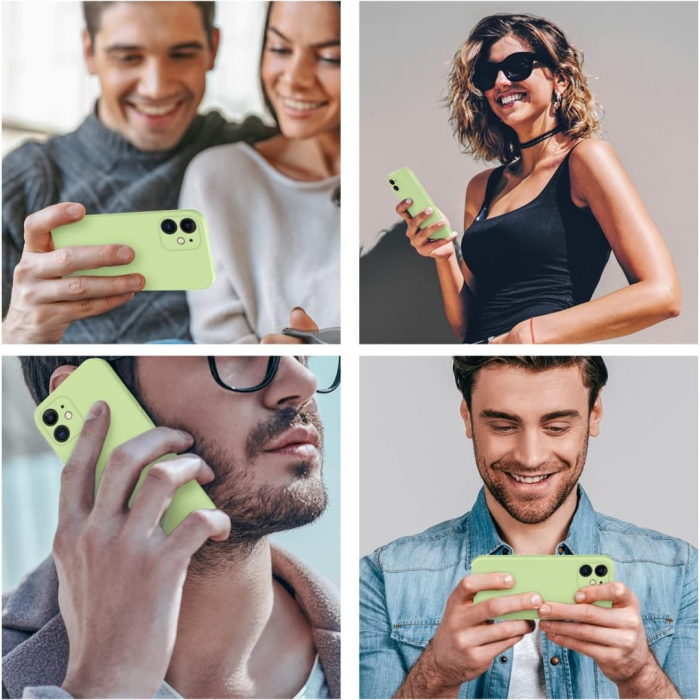 Husa compatibila Iphone 11 din silicon catifelat cu interior din microfibra si protectie la camere [4]