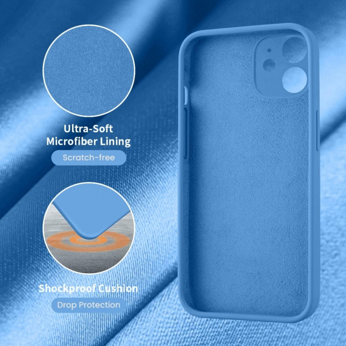 Husa compatibila Iphone 11 din silicon catifelat cu interior din microfibra si protectie la camere [3]