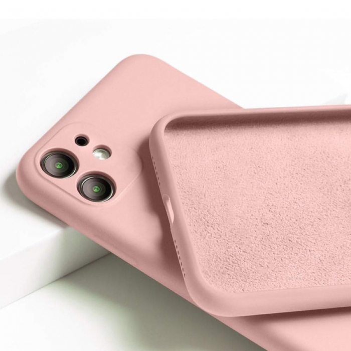 Husa compatibila Iphone 11 din silicon catifelat cu interior din microfibra si protectie la camere [3]