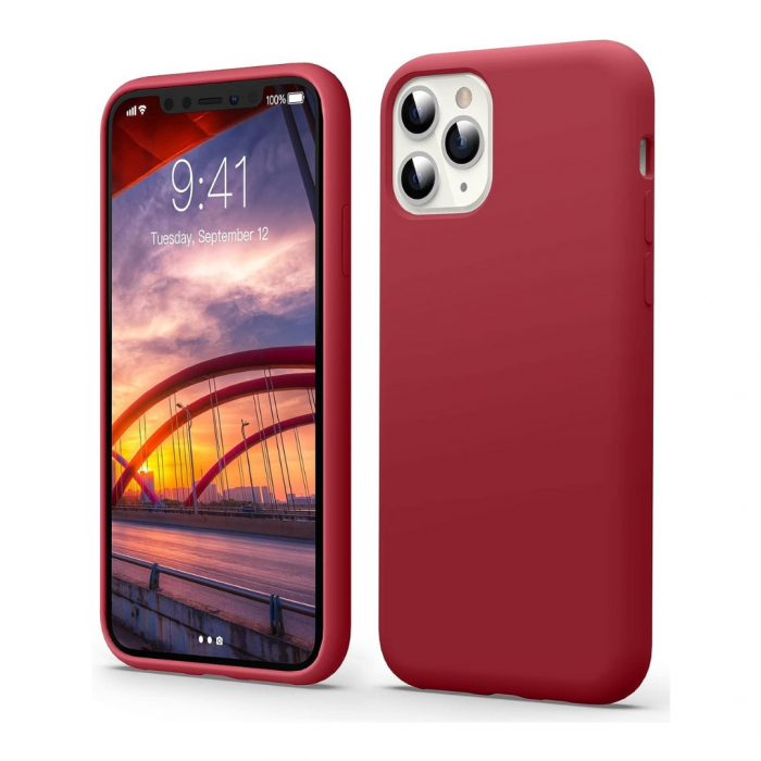 Husa compatibila Iphone 11 PRO din silicon catifelat cu interior din microfibra [1]