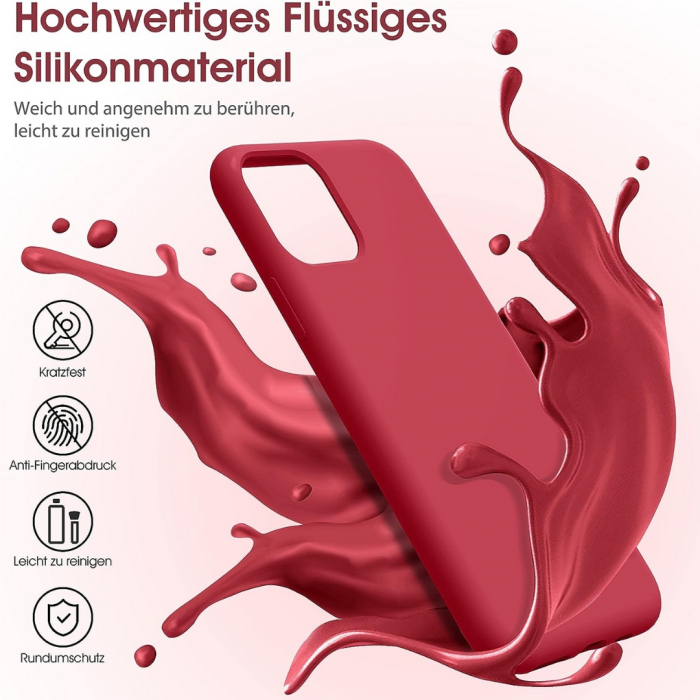 Husa compatibila Iphone 11 PRO din silicon catifelat cu interior din microfibra [3]