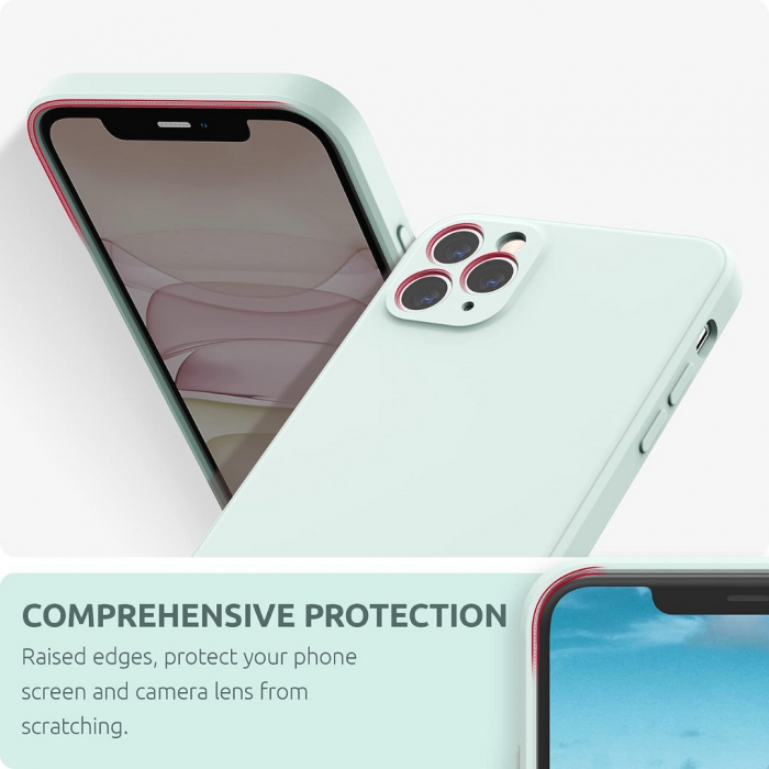 Husa compatibila Iphone 11 PRO din silicon catifelat cu interior din microfibra si protectie la camere [2]