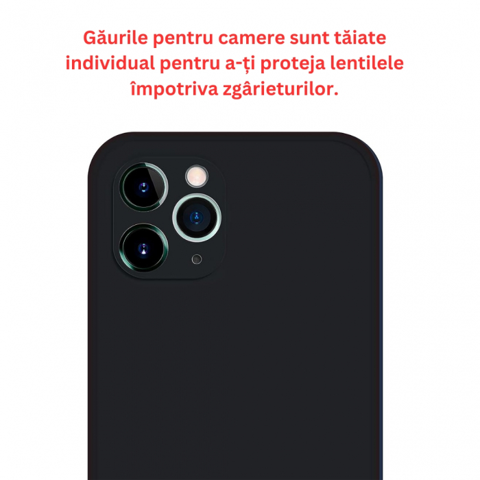 Husa compatibila Iphone 11 PRO din silicon catifelat cu interior din microfibra si protectie la camere [2]
