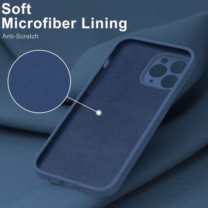 Husa compatibila Iphone 11 PRO din silicon catifelat cu interior din microfibra si protectie la camere [3]