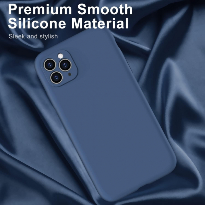 Husa compatibila Iphone 11 PRO din silicon catifelat cu interior din microfibra si protectie la camere [2]
