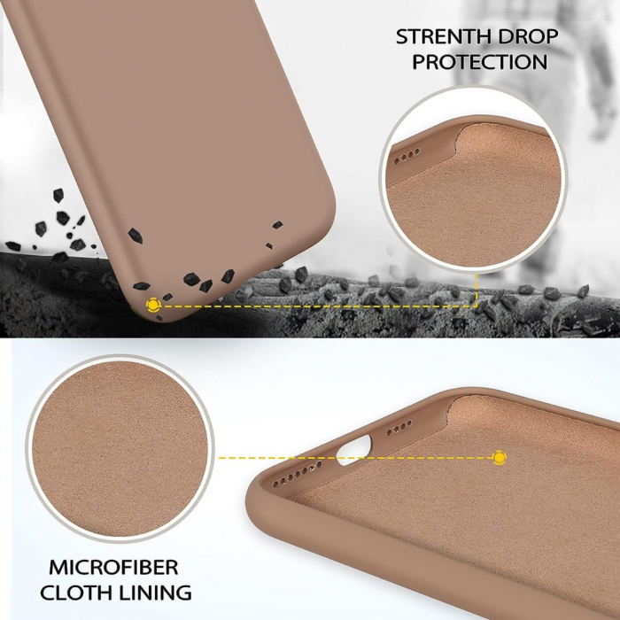 Husa compatibila Iphone 11 PRO MAX din silicon catifelat cu interior din microfibra [5]