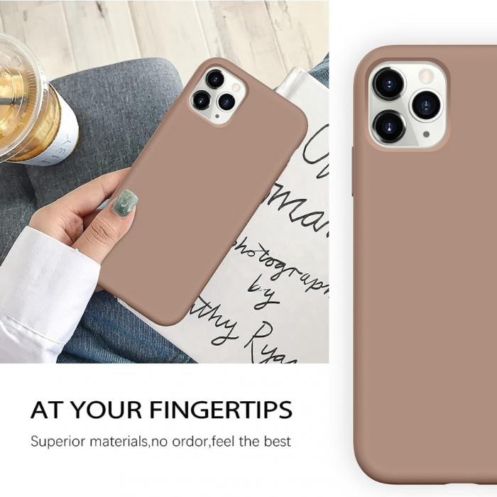 Husa compatibila Iphone 11 PRO MAX din silicon catifelat cu interior din microfibra [3]