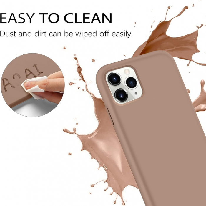 Husa compatibila Iphone 11 PRO MAX din silicon catifelat cu interior din microfibra [6]