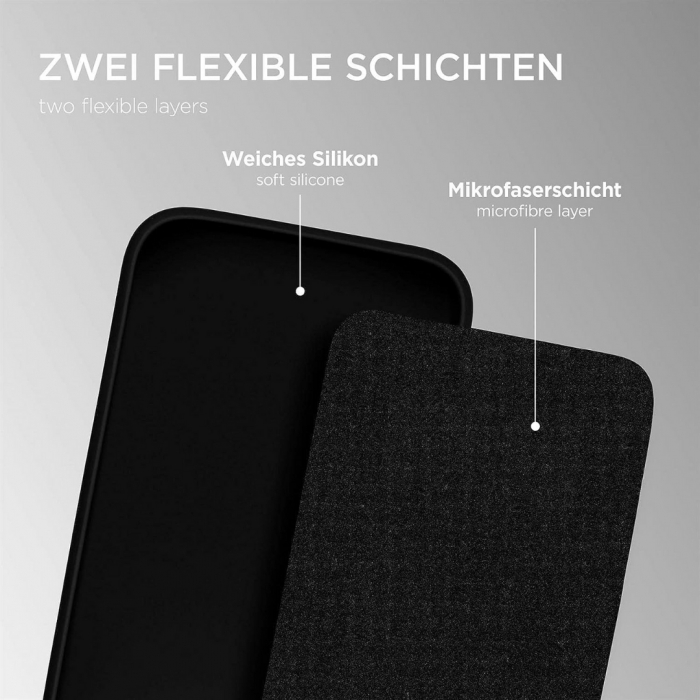 Husa compatibila Iphone XR din silicon catifelat cu interior din microfibra si protectie la camere [2]