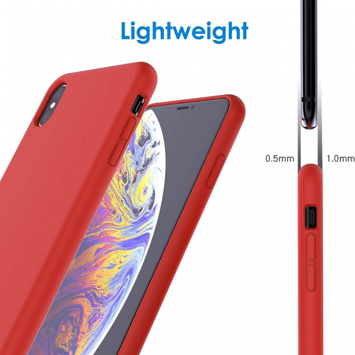 Husa compatibila Iphone XS MAX din silicon catifelat cu interior din microfibra [2]