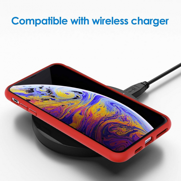 Husa compatibila Iphone XS MAX din silicon catifelat cu interior din microfibra [3]