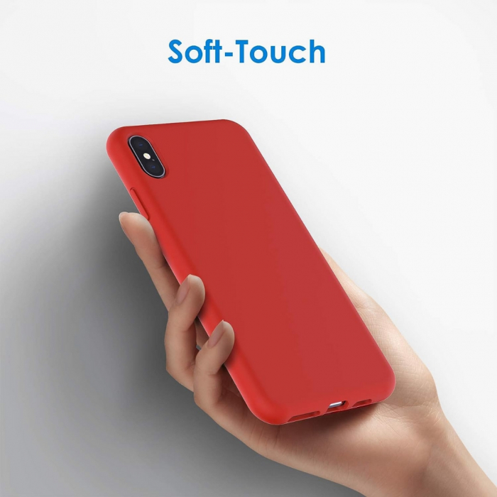 Husa compatibila Iphone XS MAX din silicon catifelat cu interior din microfibra [4]