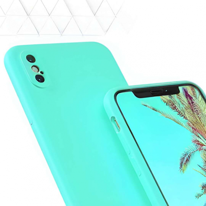 Husa compatibila Iphone XS MAX din silicon catifelat cu interior din microfibra si protectie la camere [2]