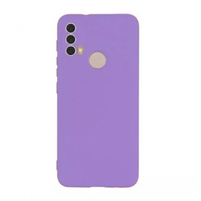 Husa compatibila Motorola Moto E20 din sIlicon catifelat cu interior din microfibra si protectie la camere [2]