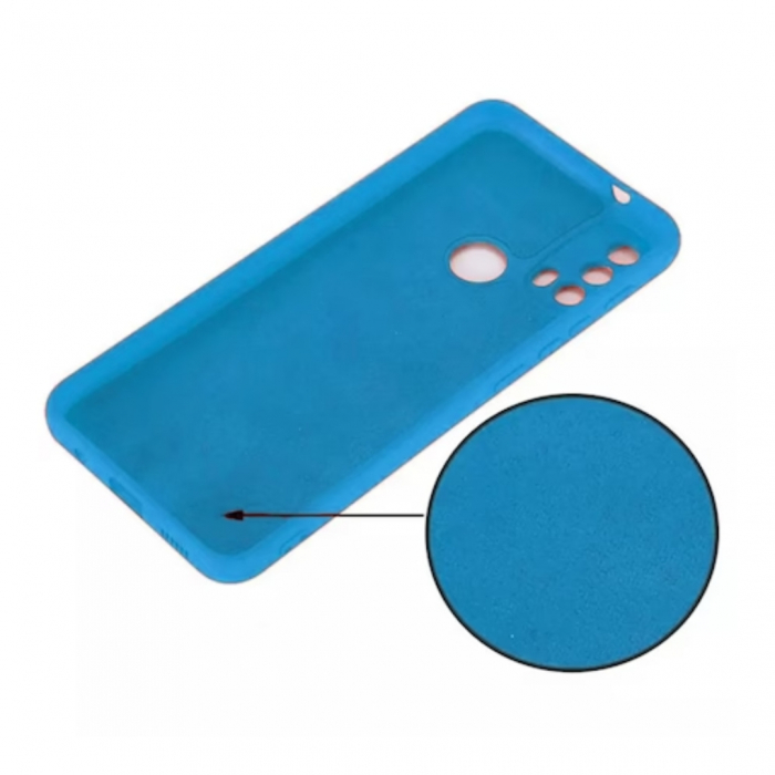 Husa compatibila Motorola Moto E20 din sIlicon catifelat cu interior din microfibra si protectie la camere [3]