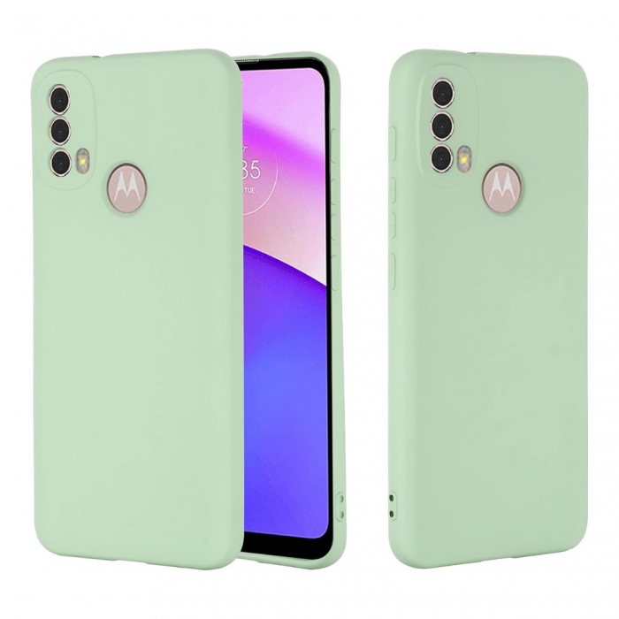 Husa compatibila Motorola Moto E20 din sIlicon catifelat cu interior din microfibra si protectie la camere [3]