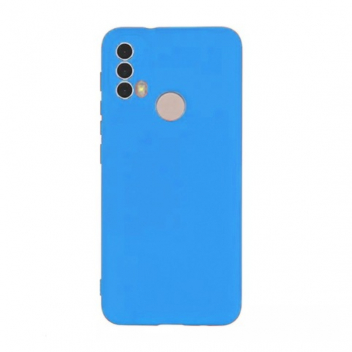 Husa compatibila Motorola Moto E20 din sIlicon catifelat cu interior din microfibra si protectie la camere [2]
