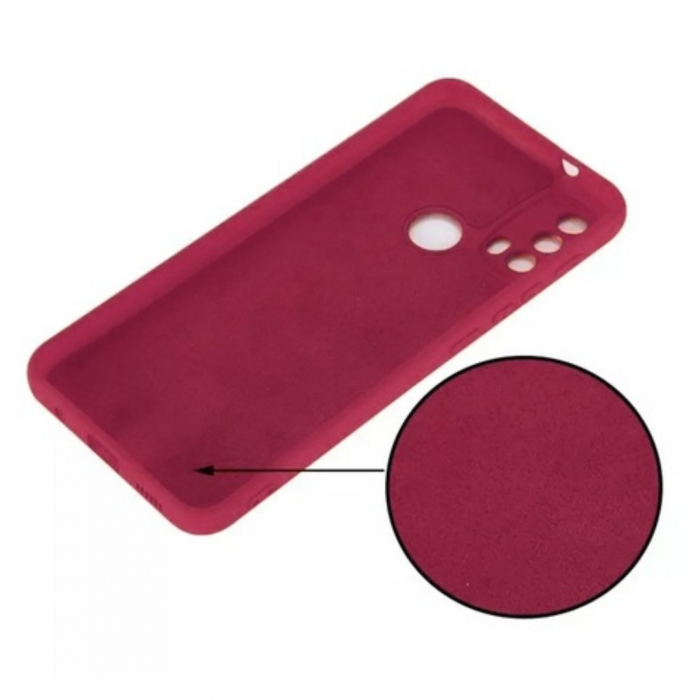 Husa compatibila Motorola Moto E40 din sIlicon catifelat cu interior din microfibra si protectie la camere [3]