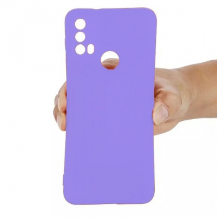 Husa compatibila Motorola Moto E20 din sIlicon catifelat cu interior din microfibra si protectie la camere [4]