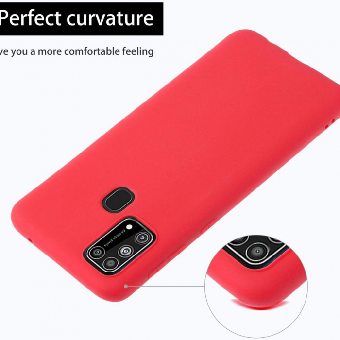 Husa compatibila Samsung A21S din silicon catifelat cu interior din microfibra [3]