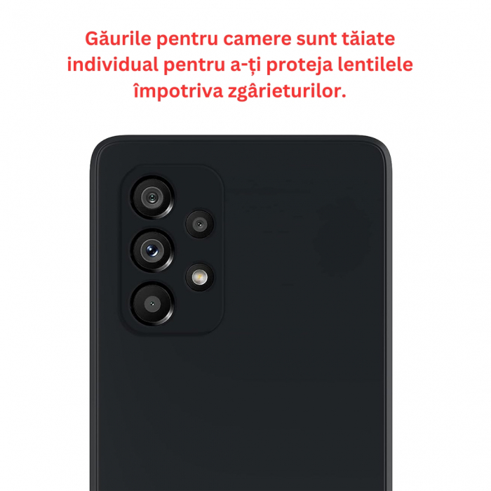 Husa compatibila Samsung A53 5G din silicon catifelat cu interior din microfibra si protectie la camere [2]