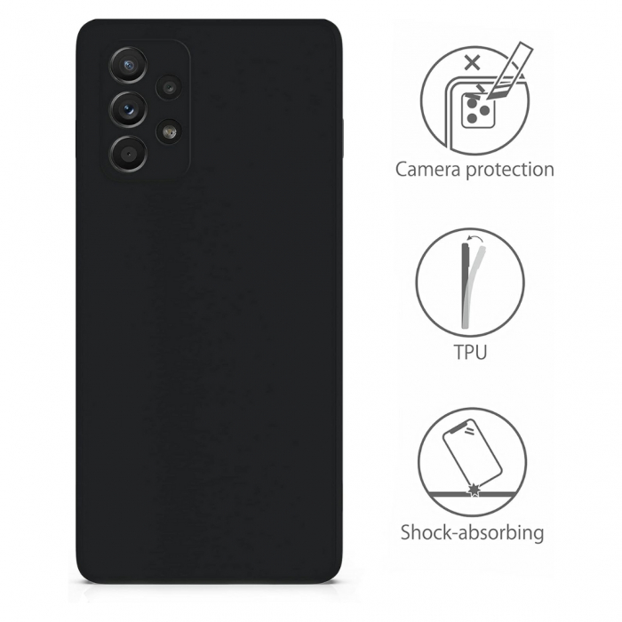 Husa compatibila Samsung A53 5G din silicon catifelat cu interior din microfibra si protectie la camere [5]