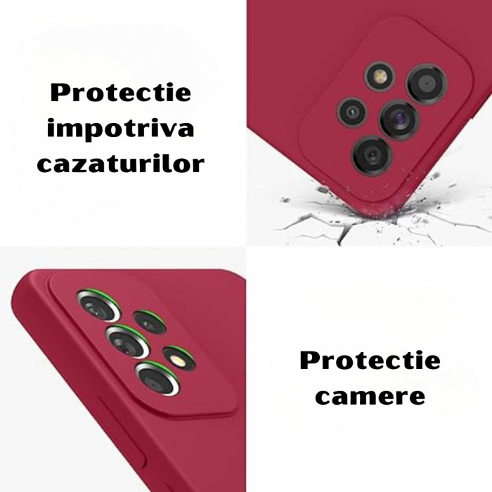 Husa compatibila Samsung A53 5G din silicon catifelat cu interior din microfibra si protectie la camere [2]