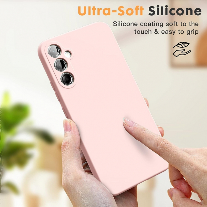 Husa compatibila Samsung A54 5G din silicon catifelat cu interior din microfibra si protectie la camere [2]