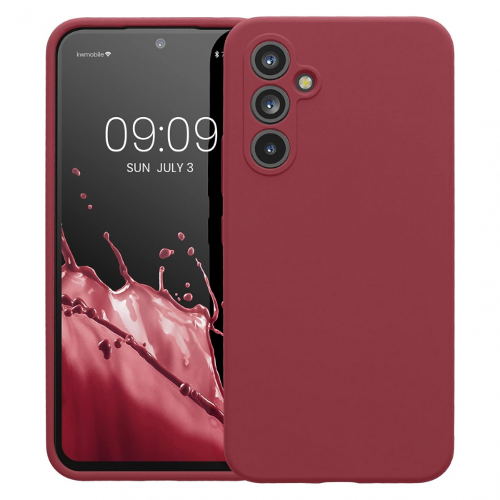 Husa compatibila Samsung A54 5G din silicon catifelat cu interior din microfibra si protectie la camere [2]