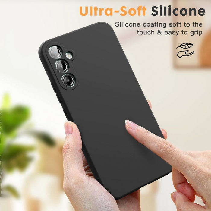 Husa compatibila Samsung A54 5G din silicon catifelat cu interior din microfibra si protectie la camere [2]