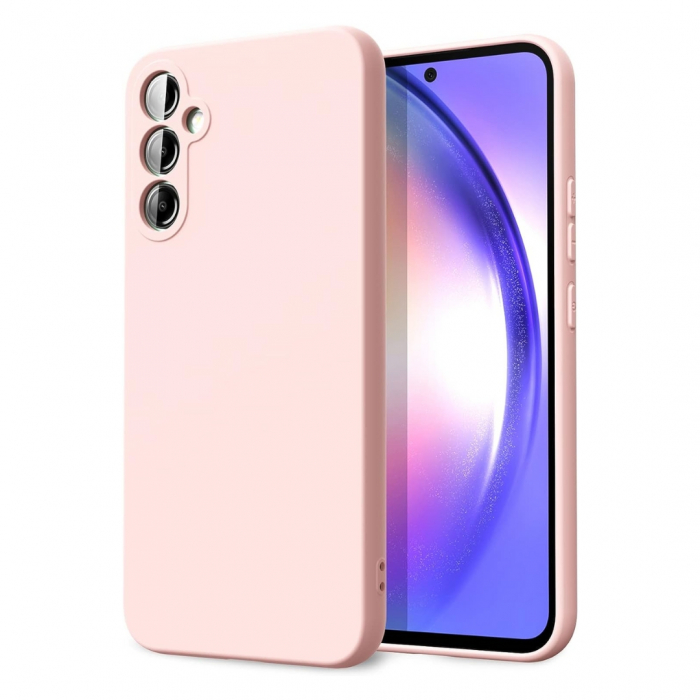 Husa compatibila Samsung A54 5G din silicon catifelat cu interior din microfibra si protectie la camere [1]
