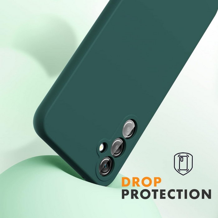 Husa compatibila Samsung A54 5G din silicon catifelat cu interior din microfibra si protectie la camere [4]