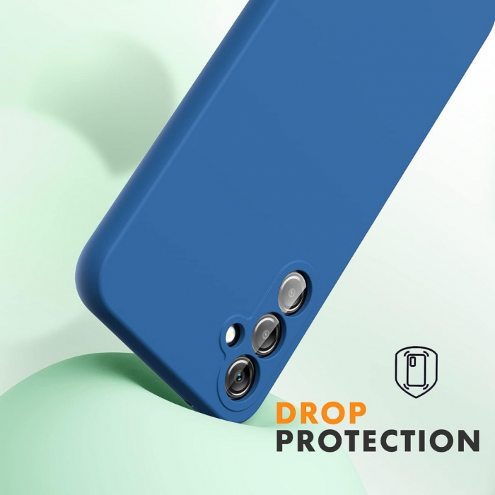 Husa compatibila Samsung A54 5G din silicon catifelat cu interior din microfibra si protectie la camere [2]