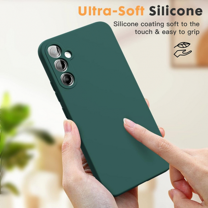 Husa compatibila Samsung A54 5G din silicon catifelat cu interior din microfibra si protectie la camere [2]