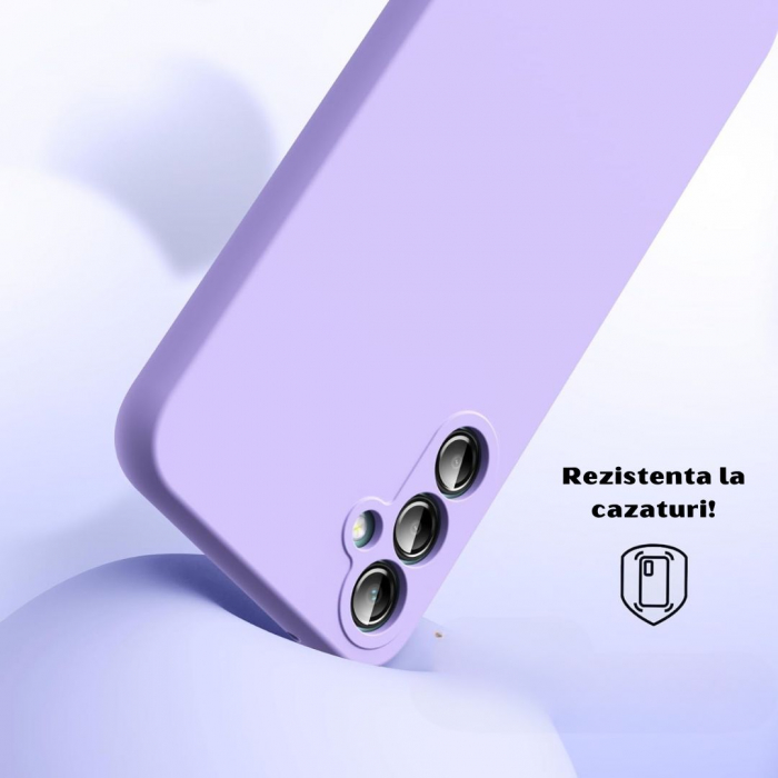 Husa compatibila Samsung A54 5G din silicon catifelat cu interior din microfibra si protectie la camere [2]