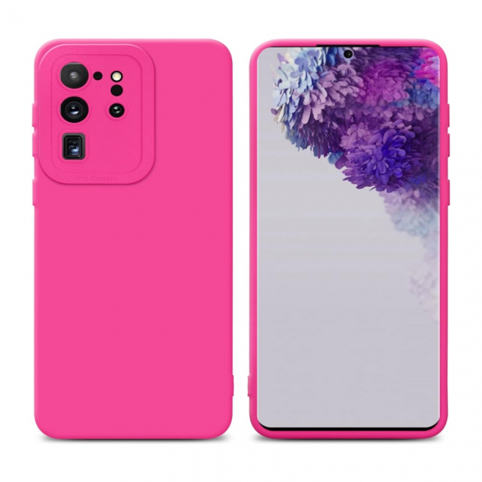 Husa compatibila Samsung S20 ULTRA din silicon catifelat cu interior din microfibra si protectie la camere [2]