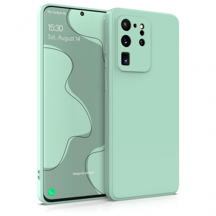 Husa compatibila Samsung S20 ULTRA din silicon catifelat cu interior din microfibra si protectie la camere [1]