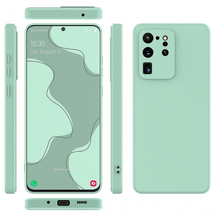 Husa compatibila Samsung S20 ULTRA din silicon catifelat cu interior din microfibra si protectie la camere [3]