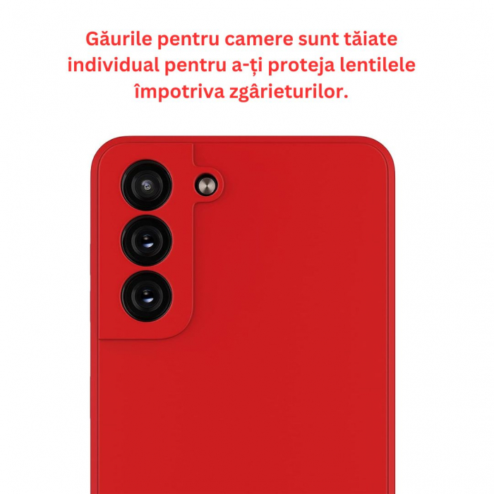 Husa compatibila Samsung S21 din silicon catifelat cu interior din microfibra si protectie la camere [2]