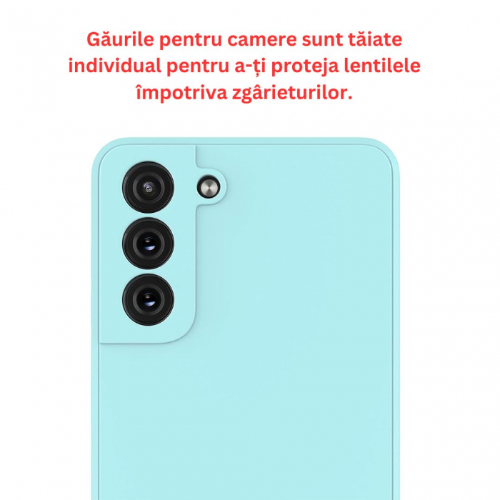 Husa compatibila Samsung S21 PLUS din silicon catifelat cu interior din microfibra si protectie la camere [2]