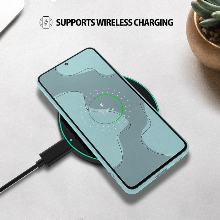 Husa compatibila Samsung S21 PLUS din silicon catifelat cu interior din microfibra si protectie la camere [5]