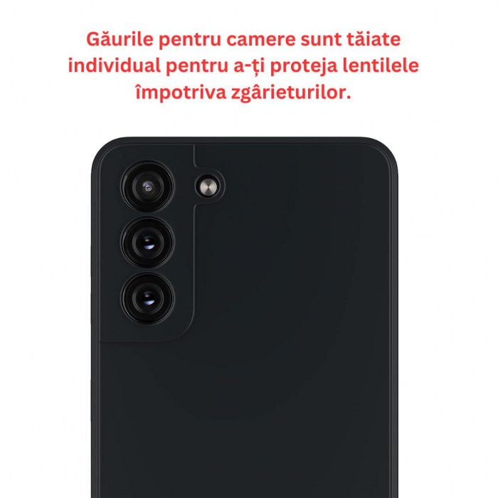 Husa compatibila Samsung S21 PLUS din silicon catifelat cu interior din microfibra si protectie la camere [2]