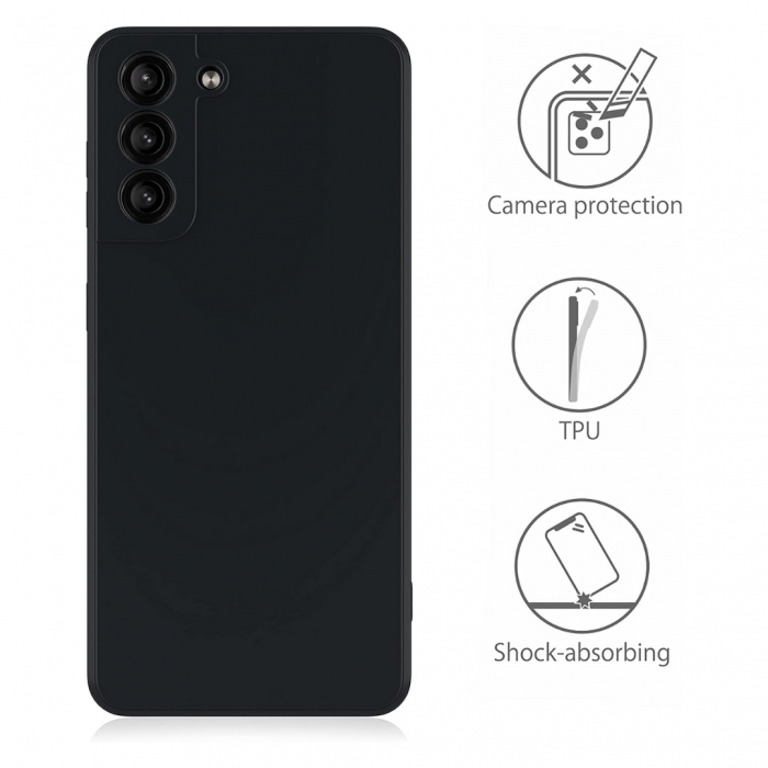 Husa compatibila Samsung S21 PLUS din silicon catifelat cu interior din microfibra si protectie la camere [3]