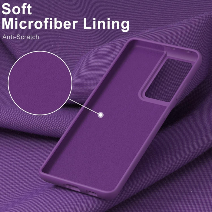 Husa compatibila Samsung S21 ULTRA din silicon catifelat cu interior din microfibra [2]