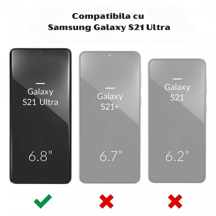 Husa Samsung S21 ULTRA din Silicon Catifelat cu Protecție la Camere [4]