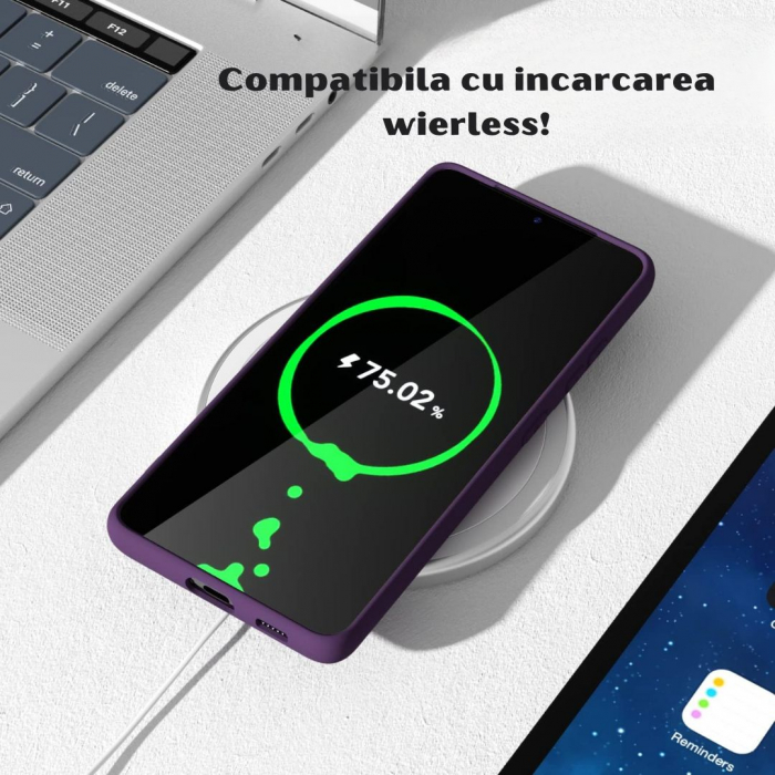 Husa Samsung S21 ULTRA din Silicon Catifelat cu Protecție la Camere [3]