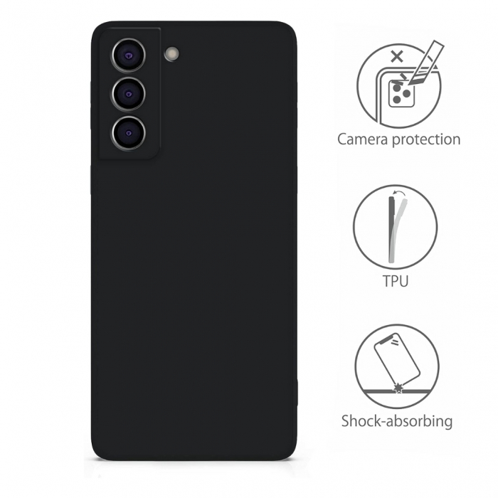 Husa compatibila Samsung S22 5G din silicon catifelat cu interior din microfibra si protectie la camere [3]