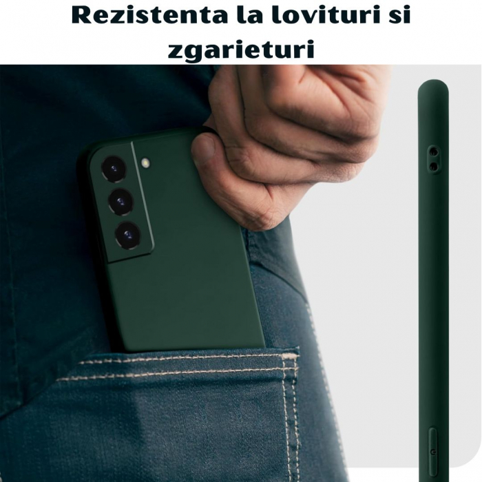 Husa compatibila Samsung S22 5G din silicon catifelat cu interior din microfibra si protectie la camere [5]