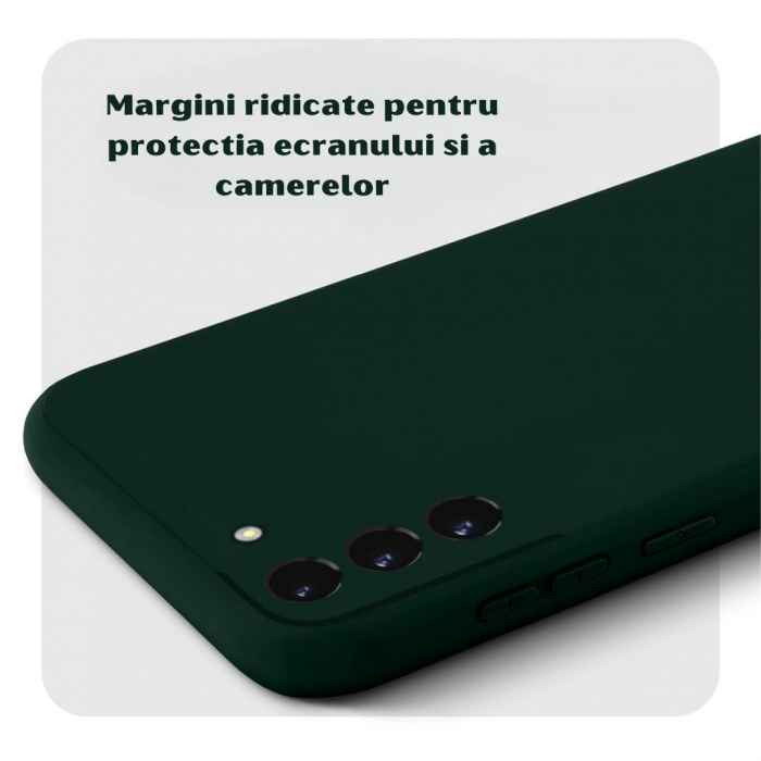 Husa compatibila Samsung S22 5G din silicon catifelat cu interior din microfibra si protectie la camere [2]