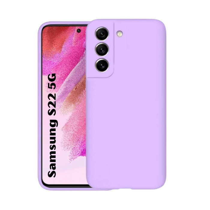 Husa compatibila Samsung S22 5G din silicon catifelat cu interior din microfibra si protectie la camere [1]